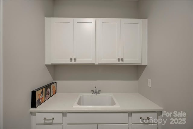 laundry room with sink