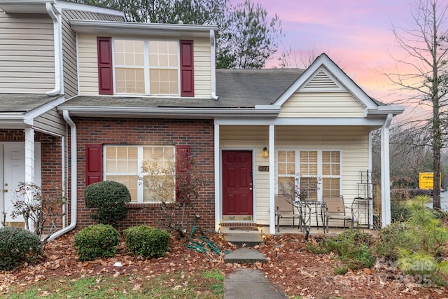 view of front of house featuring covered porch