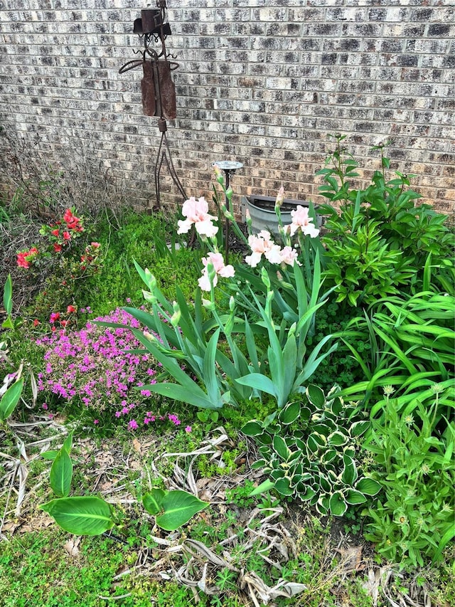 exterior details with brick siding