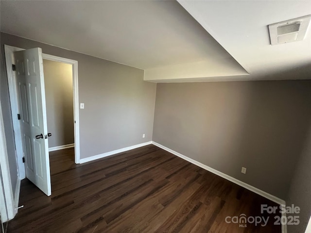 interior space featuring dark wood-type flooring