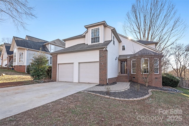 front of property featuring a garage