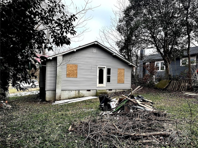 view of back of property