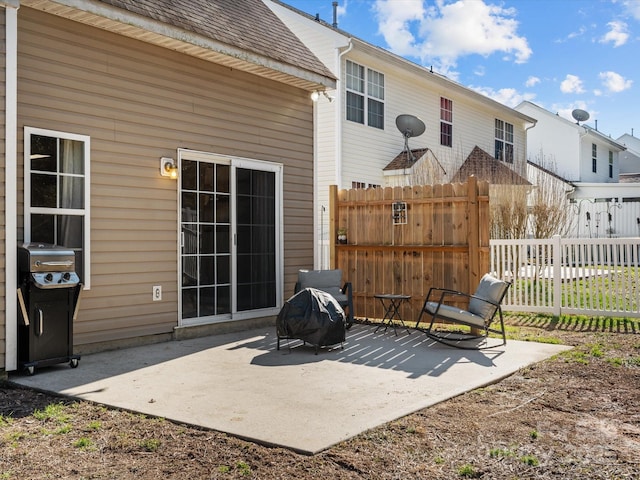 rear view of house with a patio area