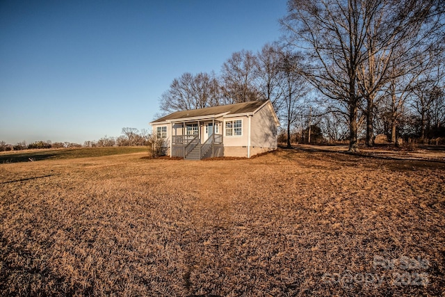 view of back of property