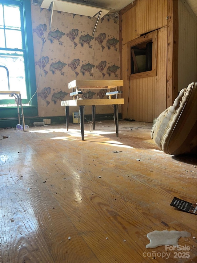 miscellaneous room featuring light wood-type flooring