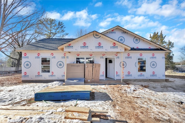 view of property under construction