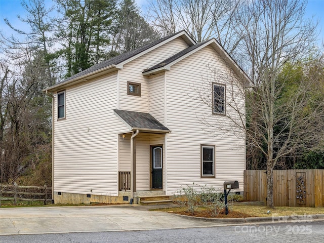 view of front of home