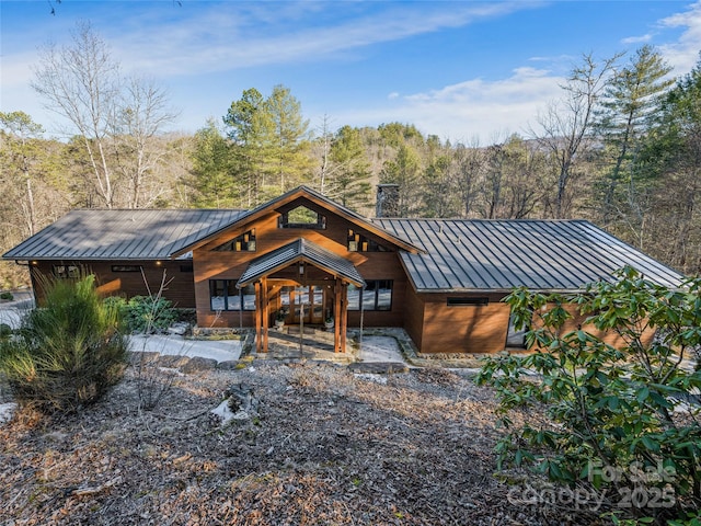 view of rear view of property