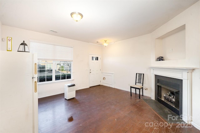 interior space featuring dark hardwood / wood-style flooring