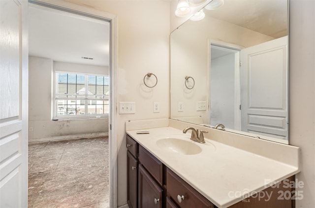 bathroom featuring vanity