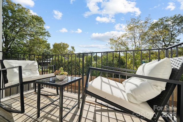 balcony with outdoor lounge area