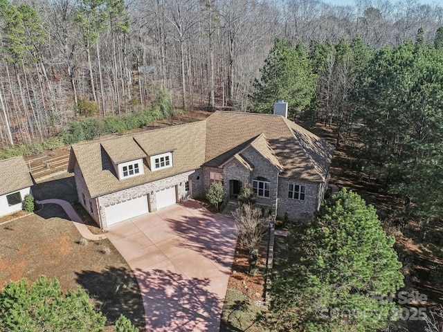 birds eye view of property