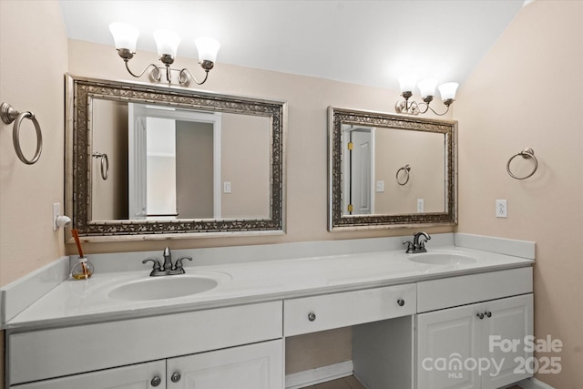 bathroom with vanity