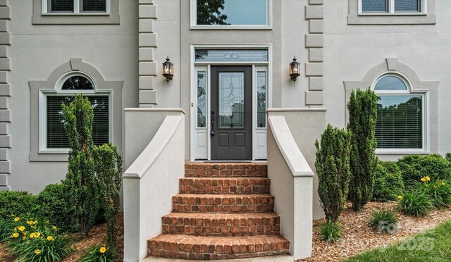 430 43rd Ave NW, Hickory, NC 28601 - view of exterior entry with stucco siding