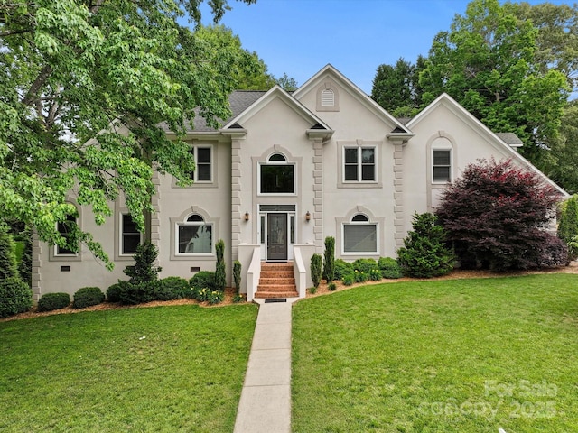 430 43rd Ave NW, Hickory, NC 28601 - view of front of house with a front yard and stucco siding