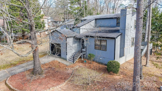 view of front of home