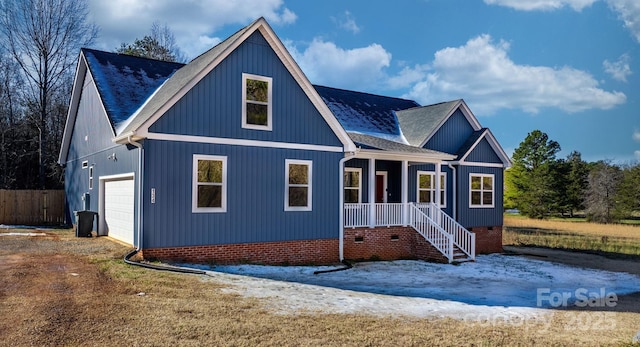 view of front of home featuring a garage