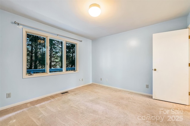 view of carpeted empty room