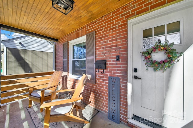 exterior space featuring covered porch