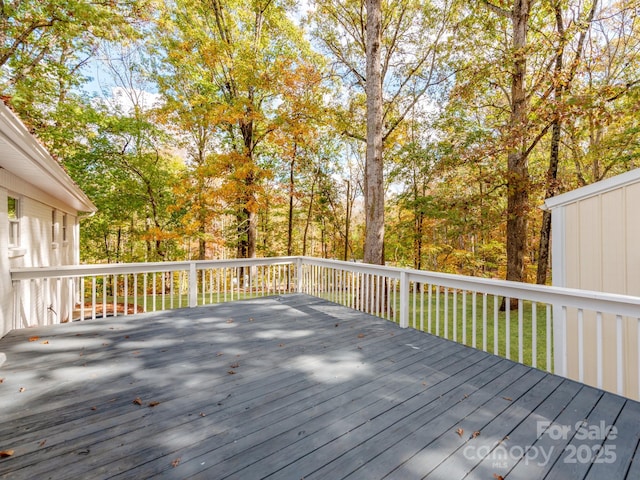 view of deck