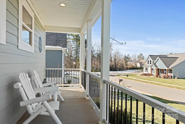 balcony with a porch