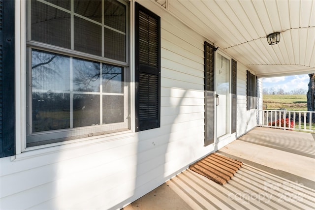 balcony with covered porch