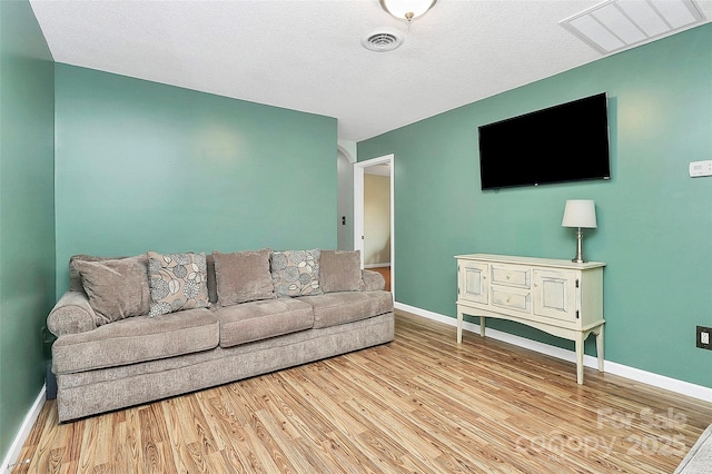 living room featuring light hardwood / wood-style flooring