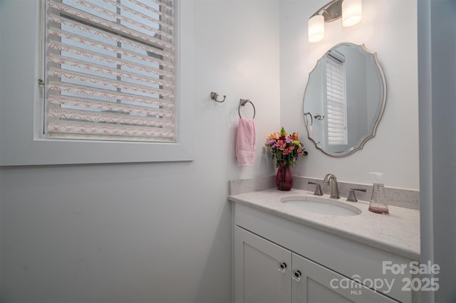 bathroom featuring vanity