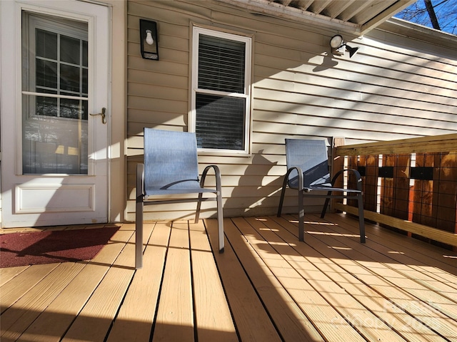 view of wooden terrace