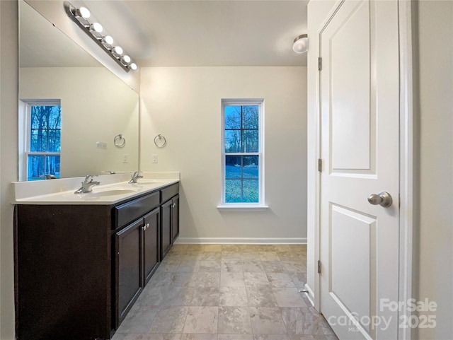 bathroom featuring vanity