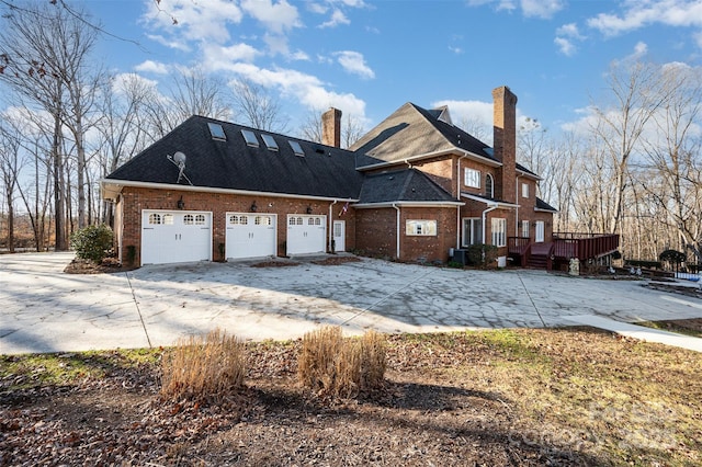 view of home's exterior featuring a garage