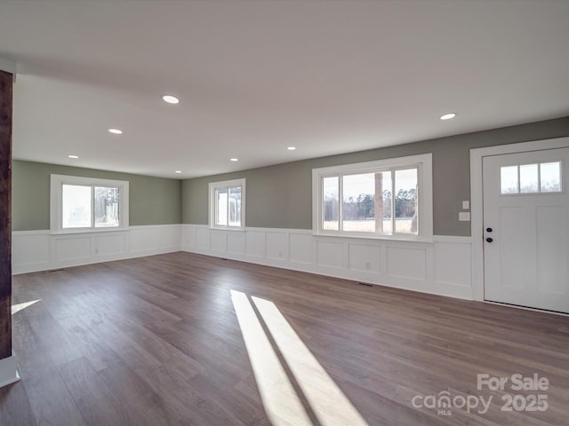 entryway featuring hardwood / wood-style flooring