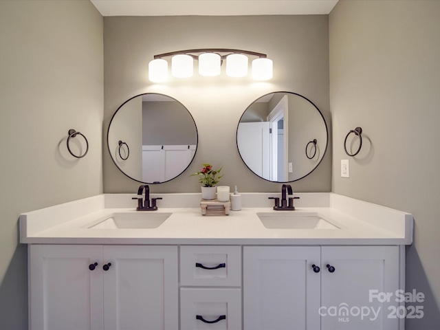 bathroom featuring vanity