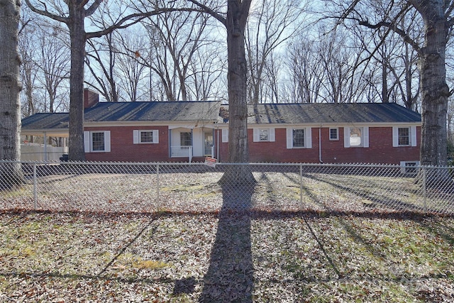 view of ranch-style house