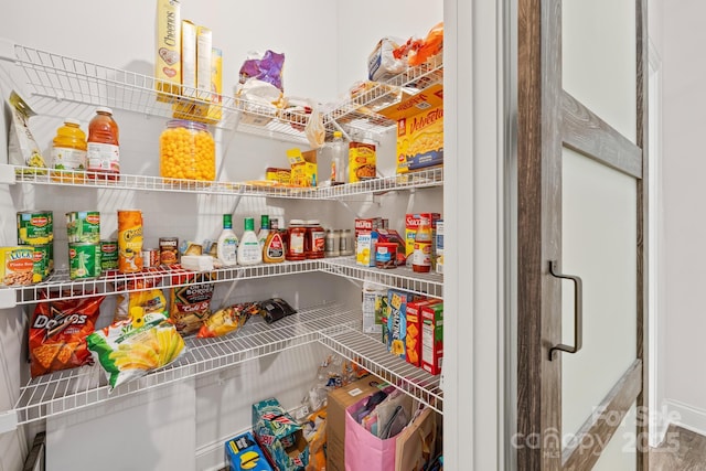 view of pantry