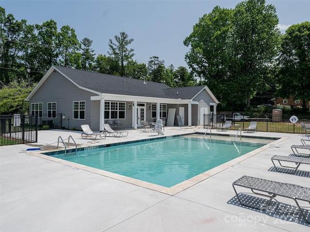 view of pool with a patio area