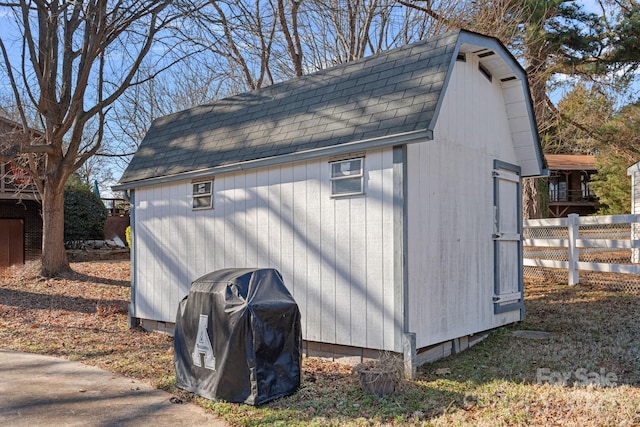 view of outdoor structure