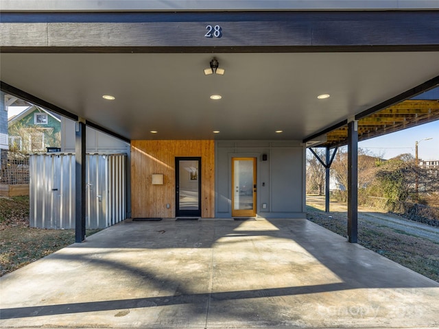 view of entrance to property