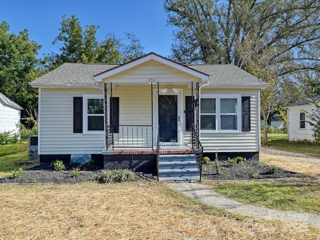 bungalow with a porch