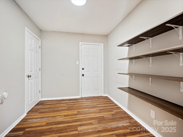 interior space with wood-type flooring