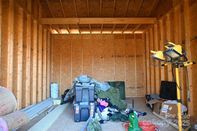 view of storage room