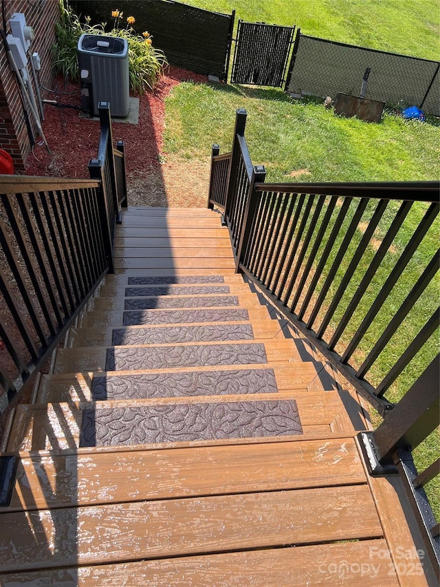 view of stairway