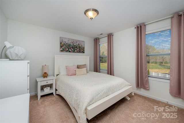 bedroom with carpet flooring