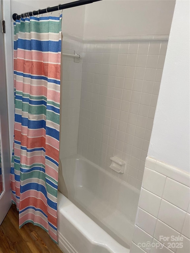110 Heywood Rd Unit 20, Arden, NC 28704 - full bathroom featuring wood finished floors and shower / bath combo