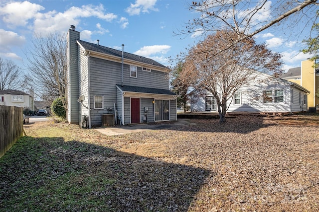 rear view of house featuring a patio area