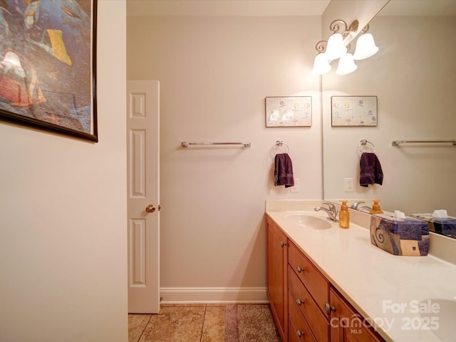 bathroom with vanity