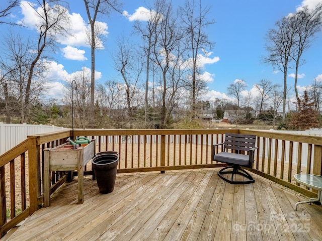 view of wooden terrace