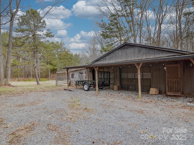 view of outbuilding