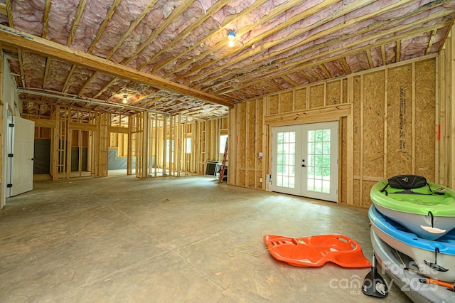 miscellaneous room featuring french doors