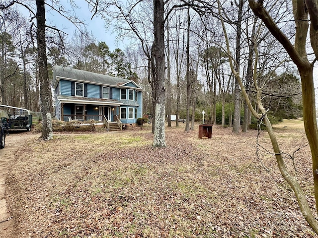 view of front of house featuring a porch